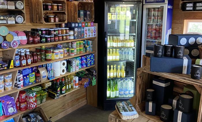 local products and produce in our campsite shop, Brecon Beacons, Crickhowell, Cwmdu